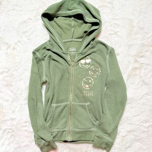 Justice green full-zip hoodie